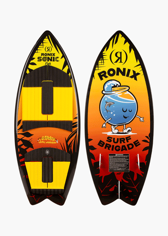 2025 Ronix Boy's Sonic - Fish - Sunset Splash - 3'9