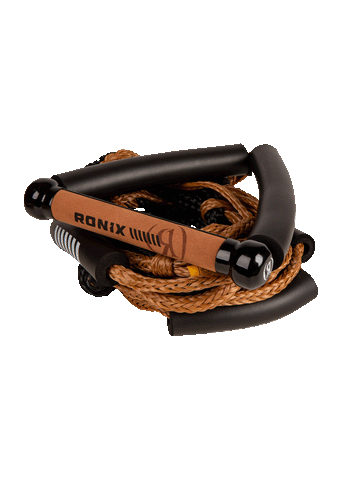 2025 Ronix Bungee Surf Rope w/10 in. Handle Hide Grip - 25ft. 5-Sect. Rope - Mocha